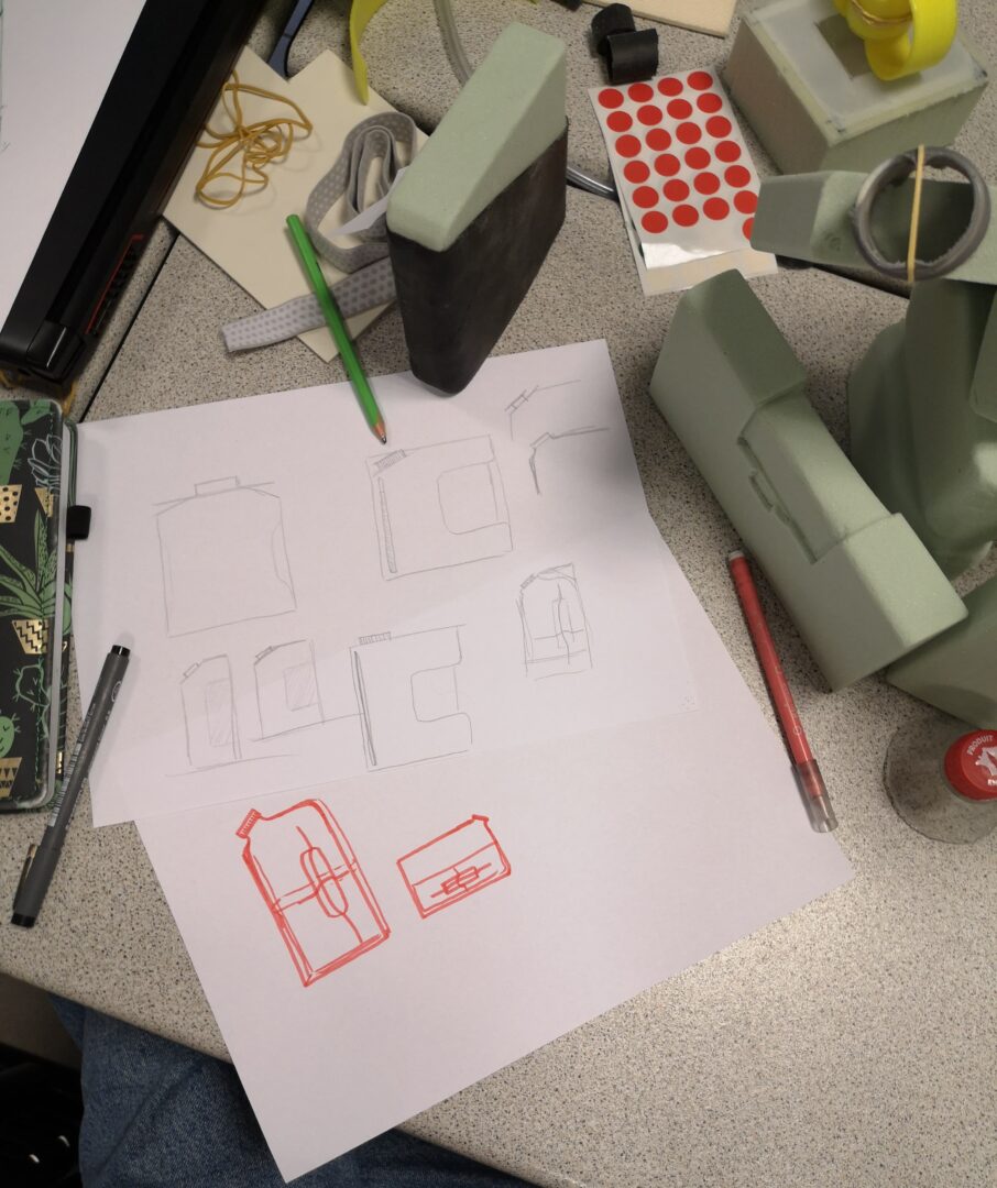 Croquis et idéation design autour